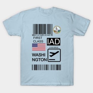 Washington DC United States travel ticket T-Shirt